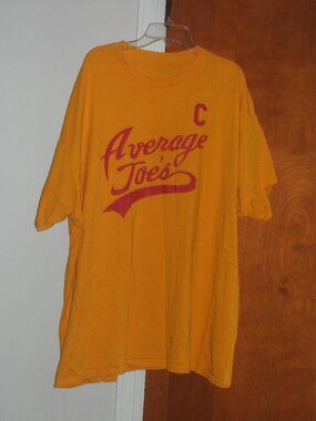 Average Joe's DODGEBALL Cult Comedy Movie Yellow Captain Tee T Shirt size XXL